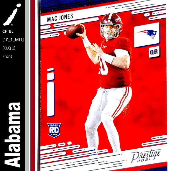 Panini Other - Alabama Crimson Tide (Mac Jones) - CFTBL [10_1_MJ1]